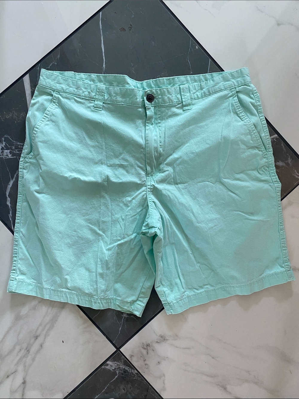 Magellan Outdoors Mint Green Flat-Front Men's Shorts
